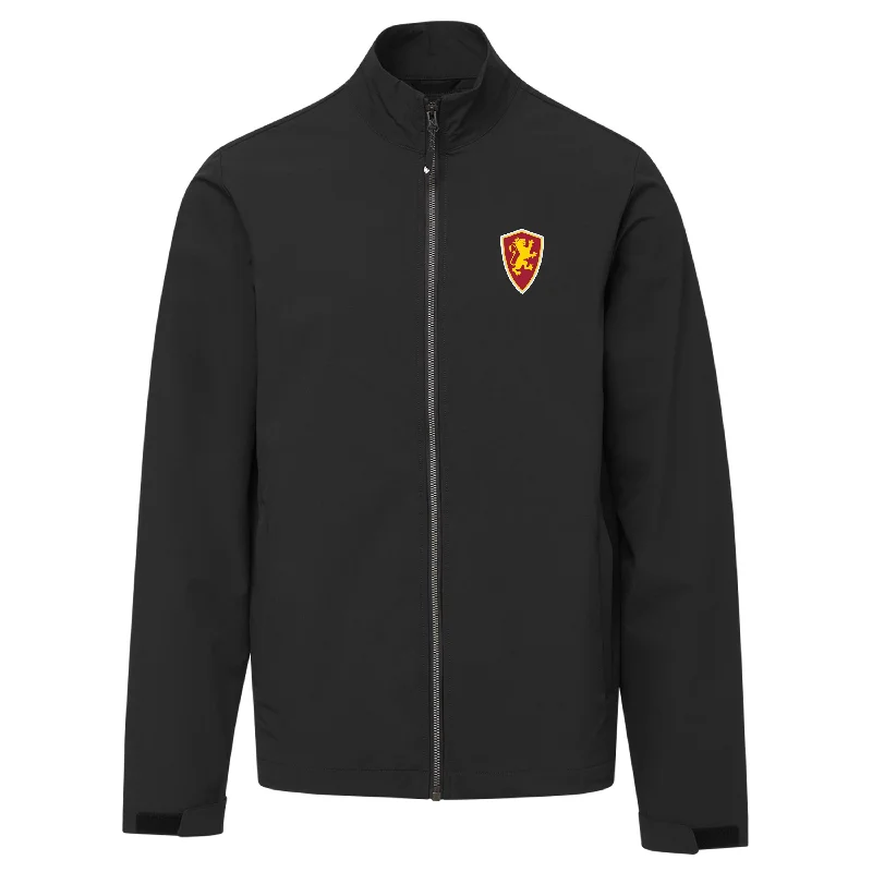 men's neutral color sweatshirts-Black Shield Performance Jacket