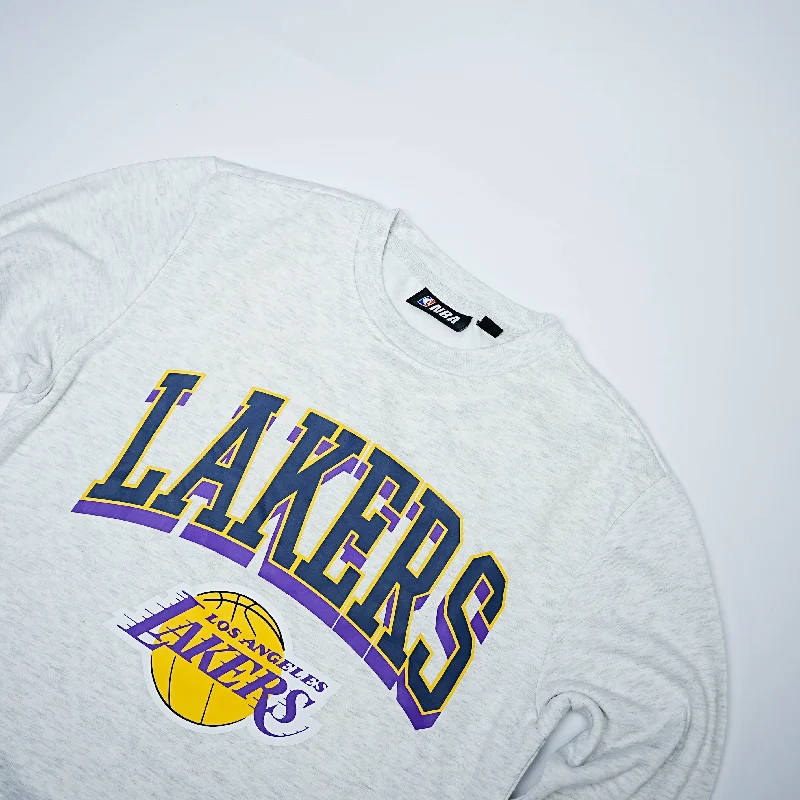 men's comfortable sweatshirts-NBA LAKERS SWEATSHIRT ( مستعمل )