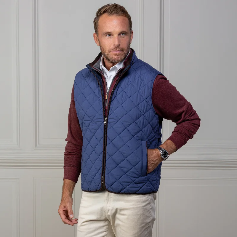 men's fall vests-Voyager Vest Blue