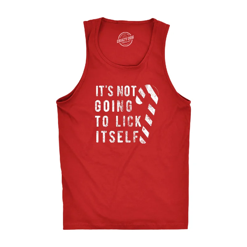 men's tank top for football-It's Not Going To Lick Itself Men's Tank Top