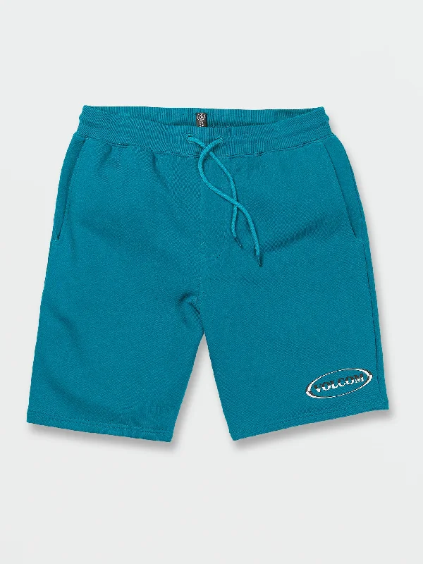 men's versatile shorts-Strike Produce Elastic Waist Shorts - Ocean Teal