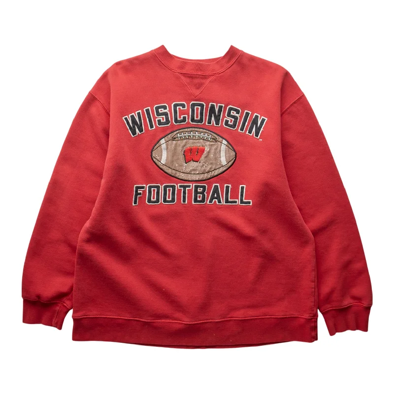 men's eco-friendly sweatshirts-(M) 00s Wisconsin Football