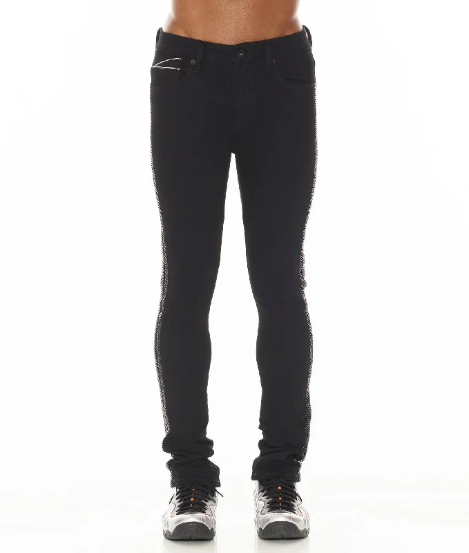 men's jogger pants-PUNK SUPER SKINNY IN CRYSTAL