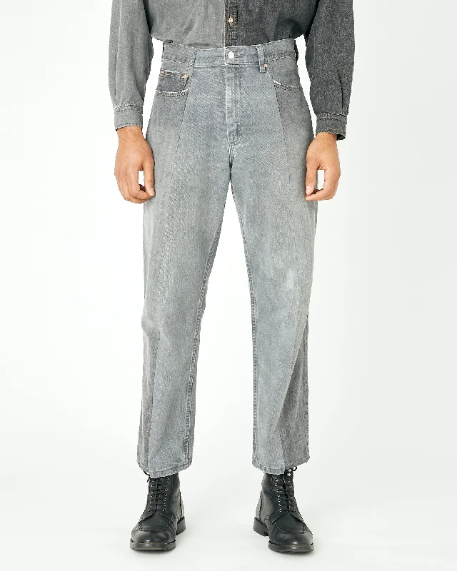 men's training trousers-Grey Match Garçon Jean